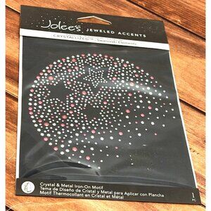 JOLEES JEWELED ACCENTS 56-40099 STARDUST CRYSTAL & METAL IRON ON  WITH SWAROVSKI
